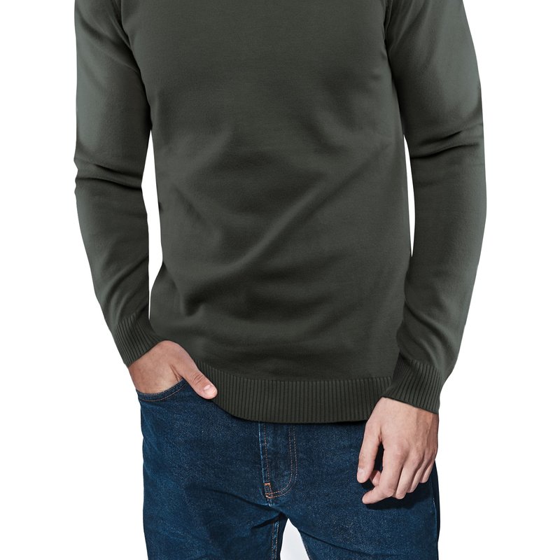 X-ray X Ray Classic Crewneck Sweater In Olive