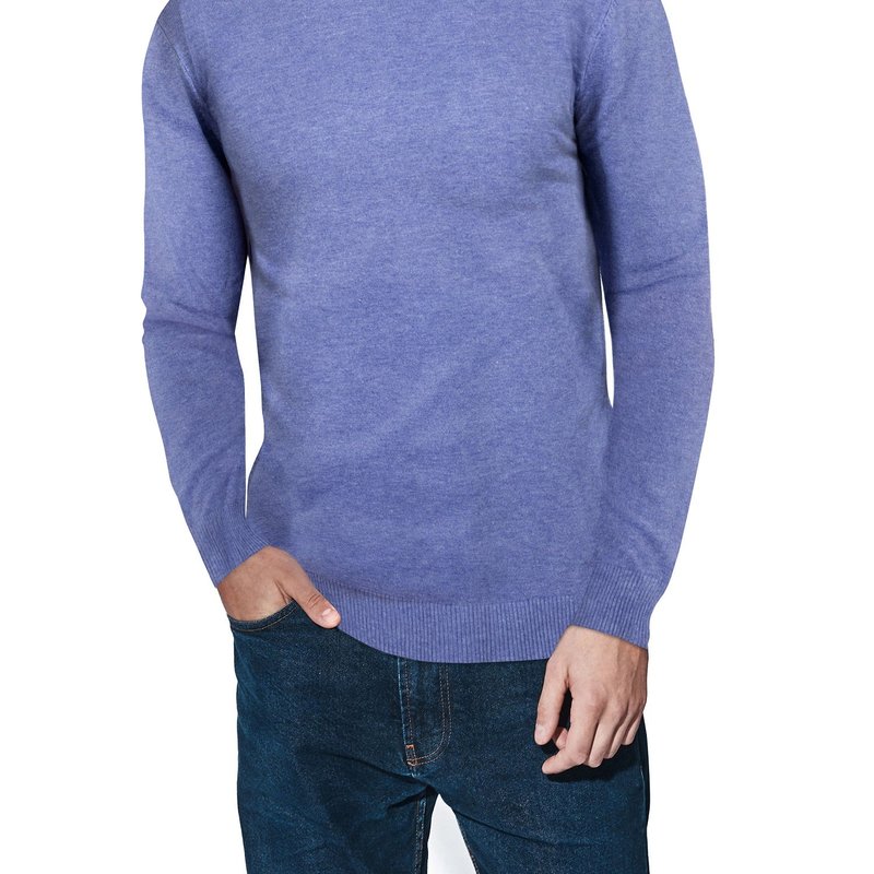 X-ray X Ray Classic Turtle Neck Sweater In Heather Blue