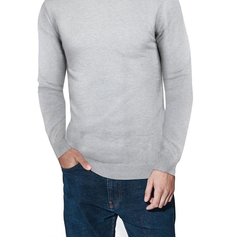 X-ray X Ray Classic Turtle Neck Sweater In Heather Grey