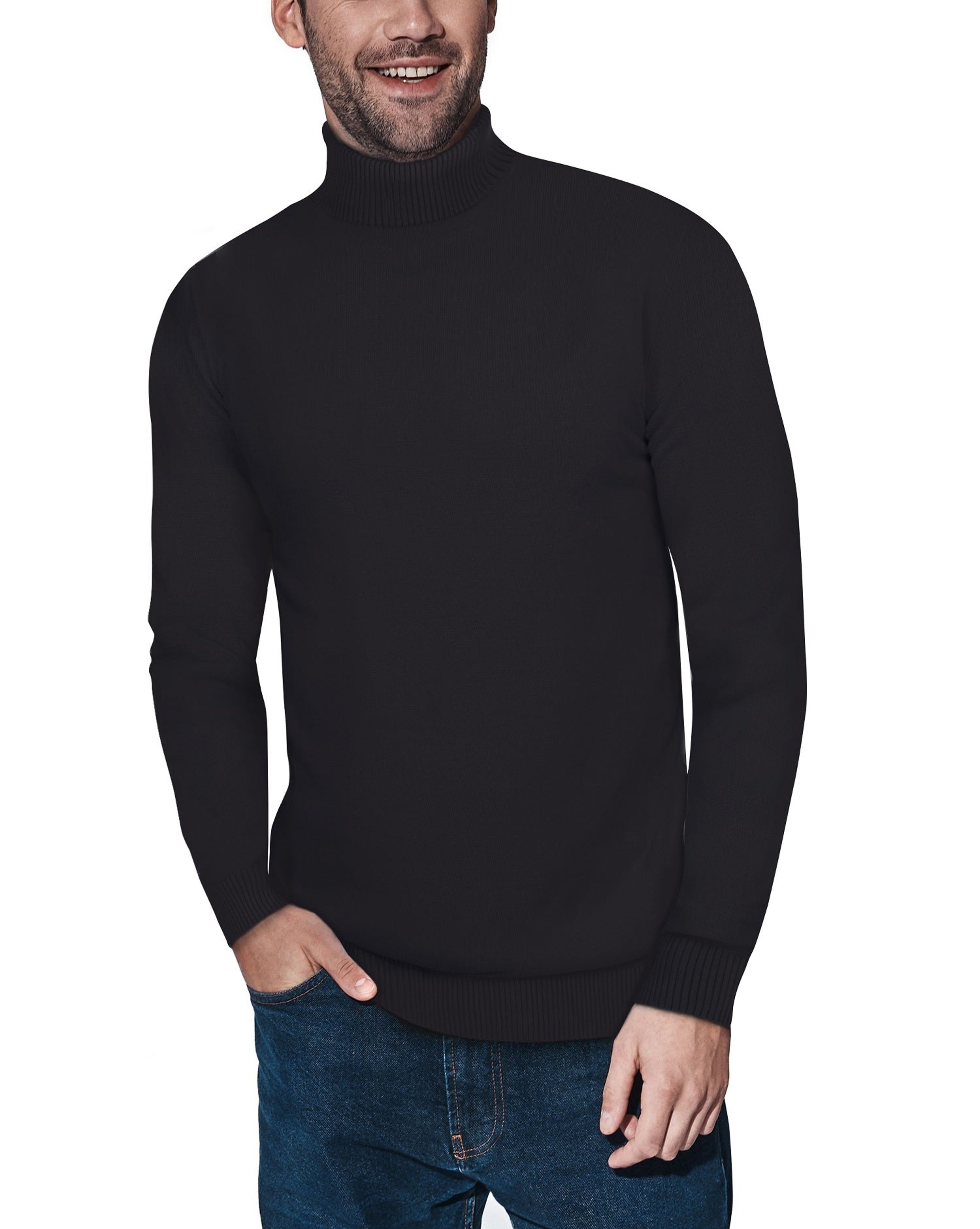 X-ray X Ray Classic Turtle Neck Sweater In Black
