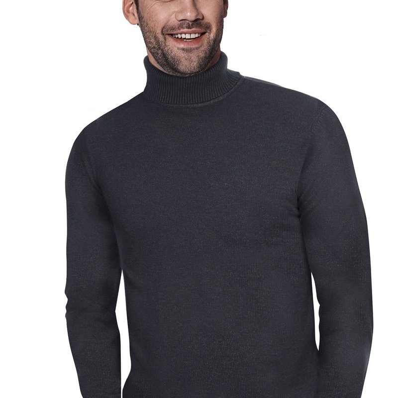 X-ray X Ray Classic Turtle Neck Sweater In Charcoal