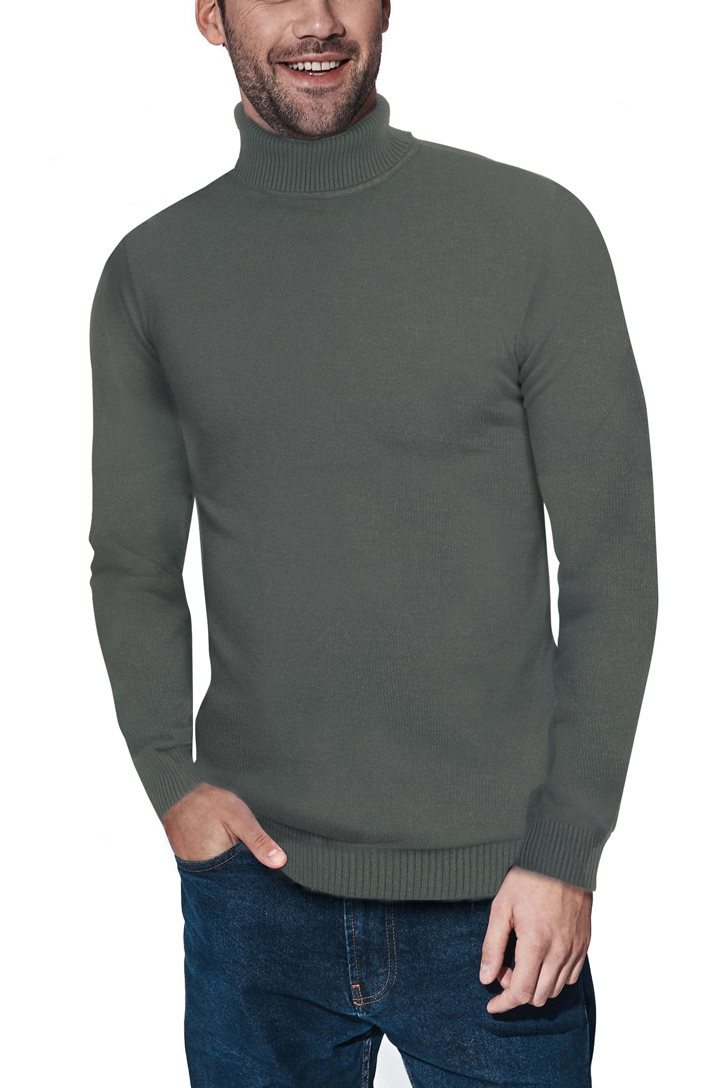 X-ray X Ray Classic Turtle Neck Sweater In Green
