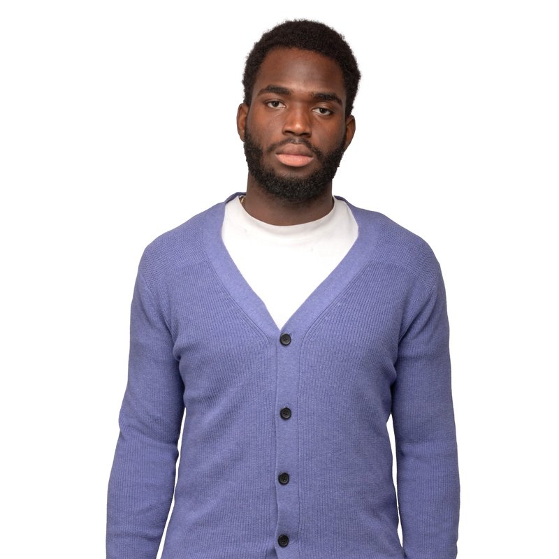Shop X-ray Classic V-neck Cardigan Button Down Sweater In Blue