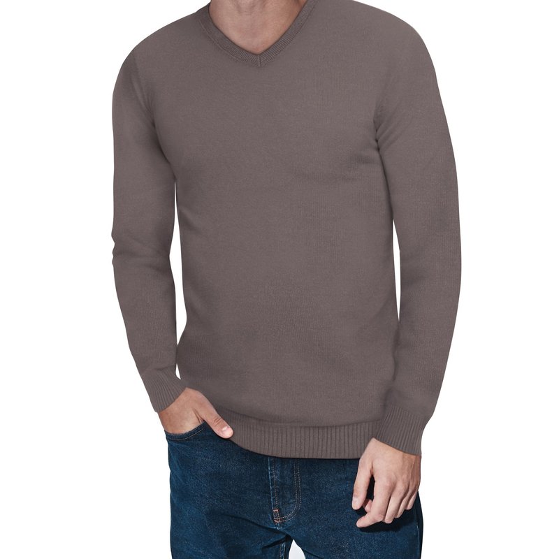 X-ray X Ray Classic V-neck Sweater In Concrete