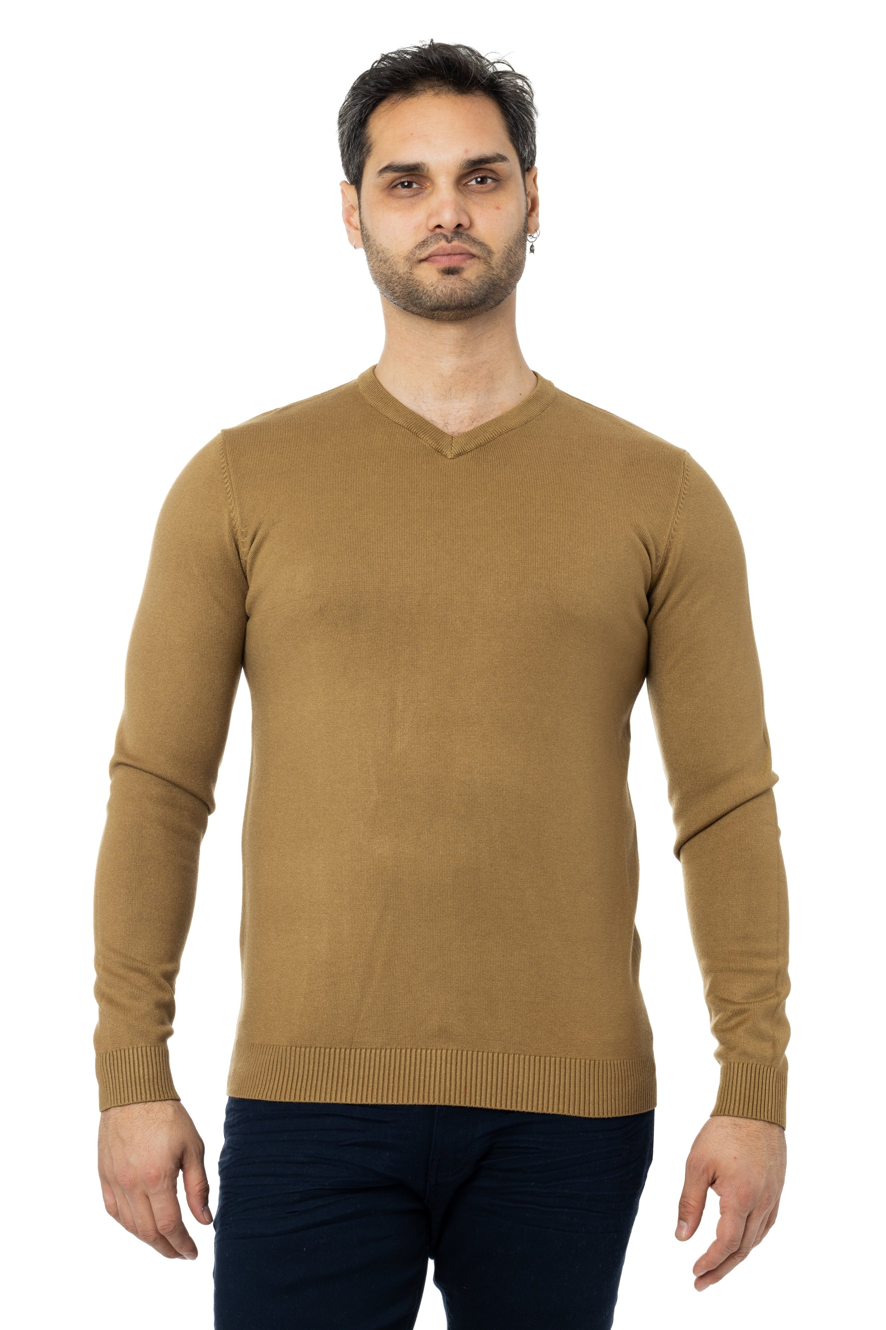 X-ray X Ray Classic V-neck Sweater In Green