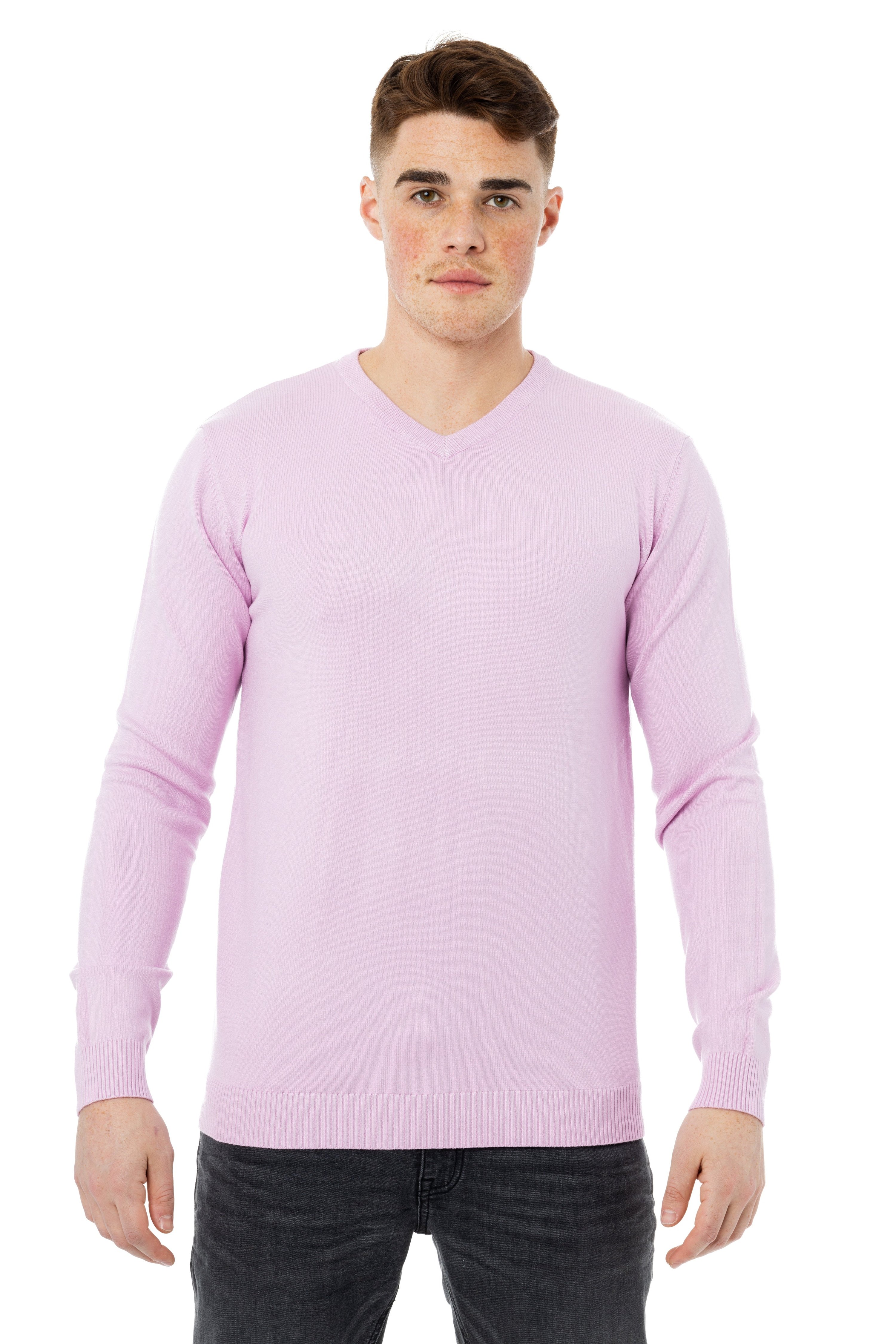 X-ray X Ray Classic V-neck Sweater In Pink