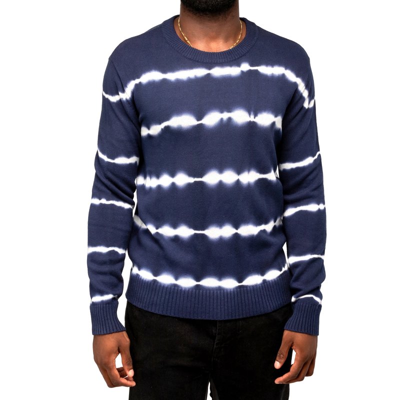 Shop X-ray Crewneck Tie Dye Fashion Sweater In Blue