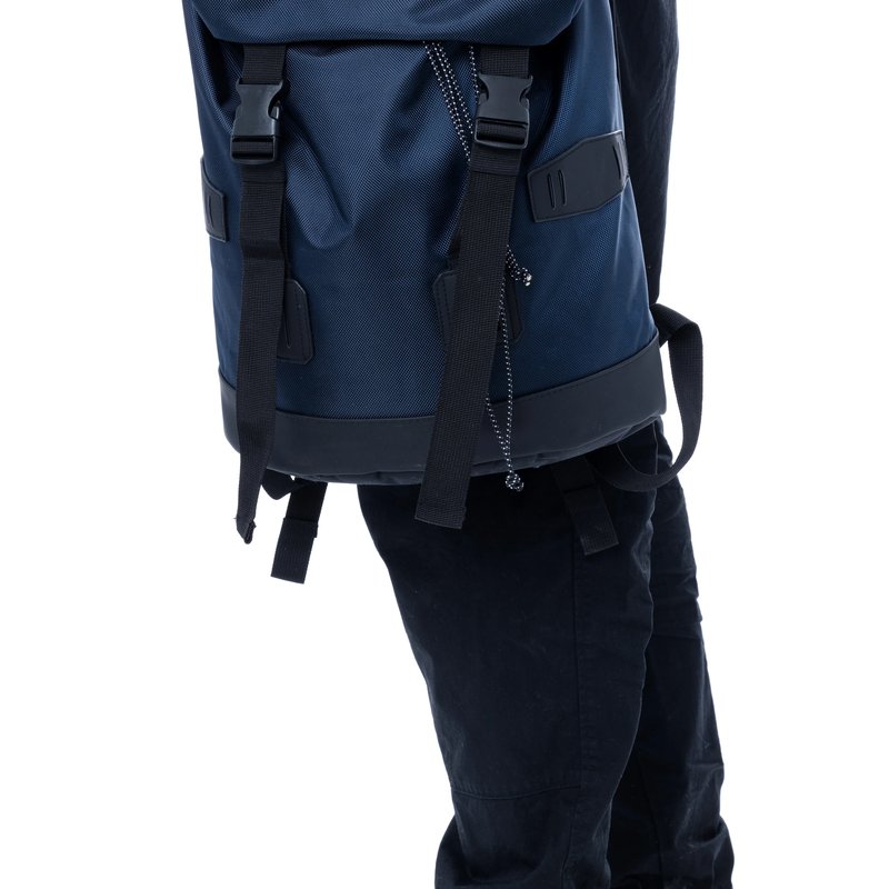 Shop X-ray Duffle Backpack Large Canvas Retro Rucksack In Blue