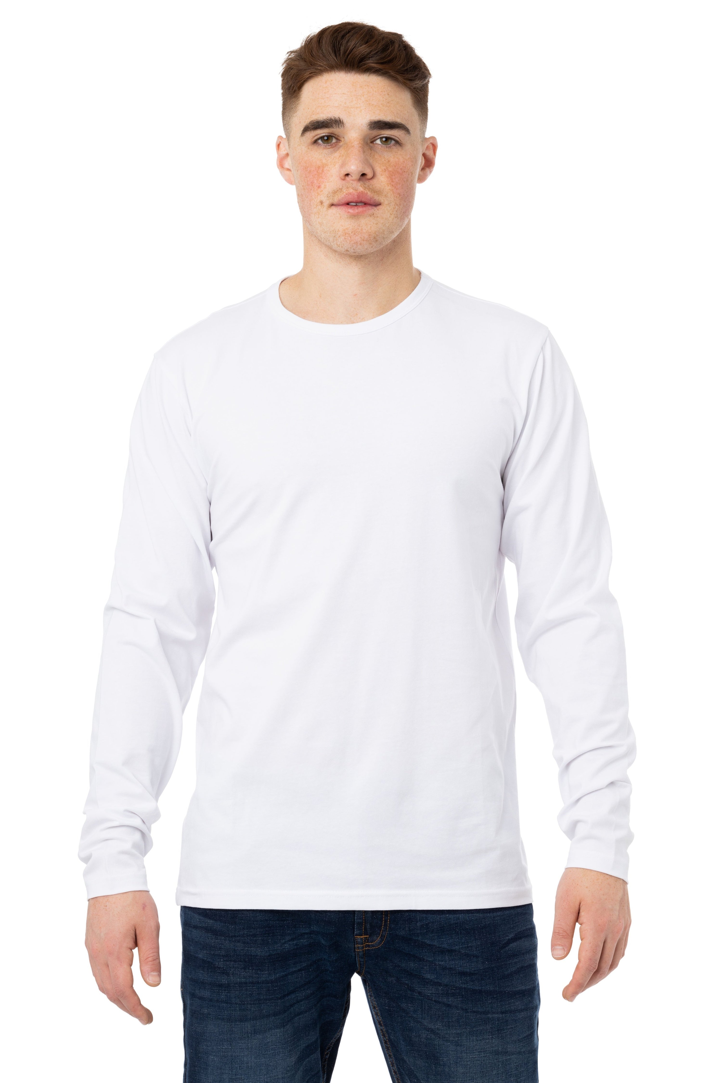 X-ray X Ray Long Sleeve Crewneck T-shirt In White