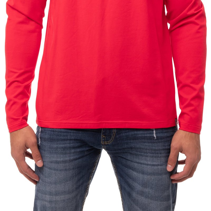 X-ray X Ray Long Sleeve Crewneck T-shirt In Red