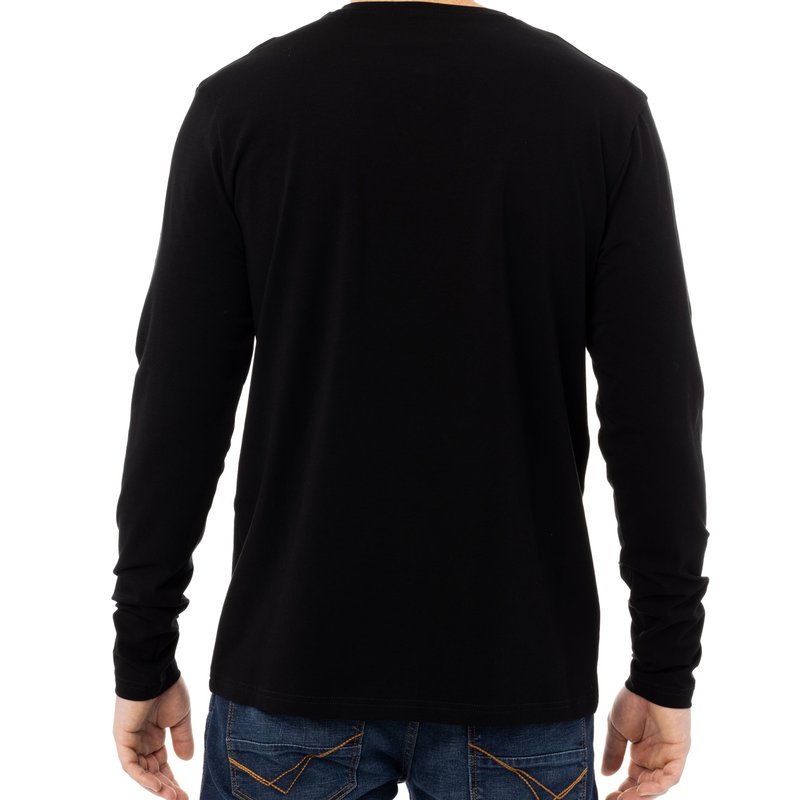 X-ray X Ray Long Sleeve Henley T-shirt In White
