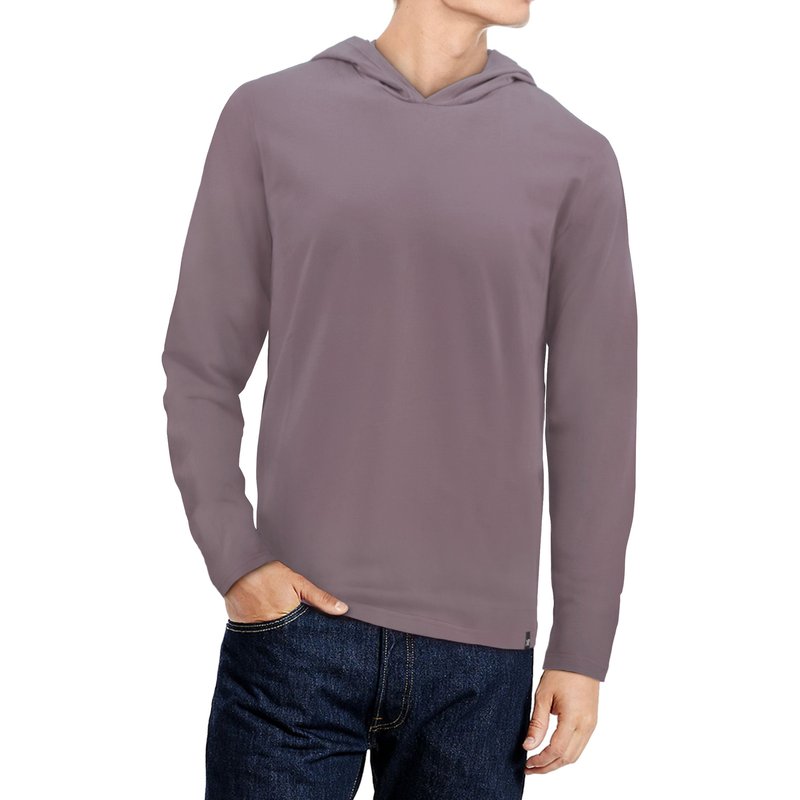 X-ray X Ray Long Sleeve Hooded T-shirt In Purple