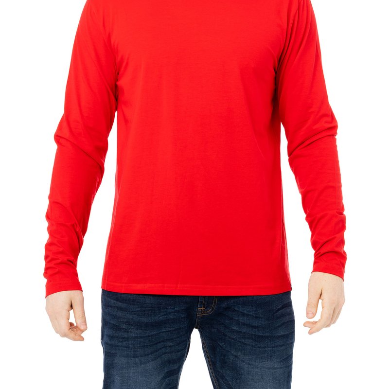 X-ray X Ray Long Sleeve Hooded T-shirt In Racer Red