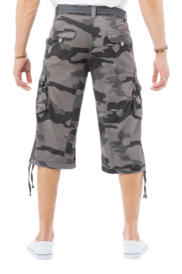 X RAY Black Camo Men's Belted 18