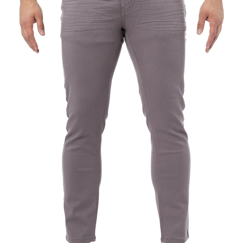 X-ray Men's Commuter Color Denim Jeans In Gray