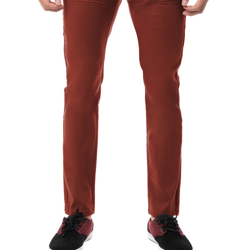 X-ray Men's Commuter Color Denim Jeans In Red
