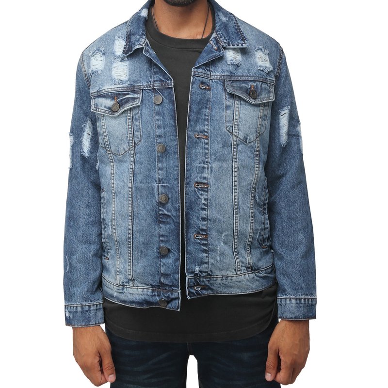 Shop X-ray Men's Denim Jacket In Blue