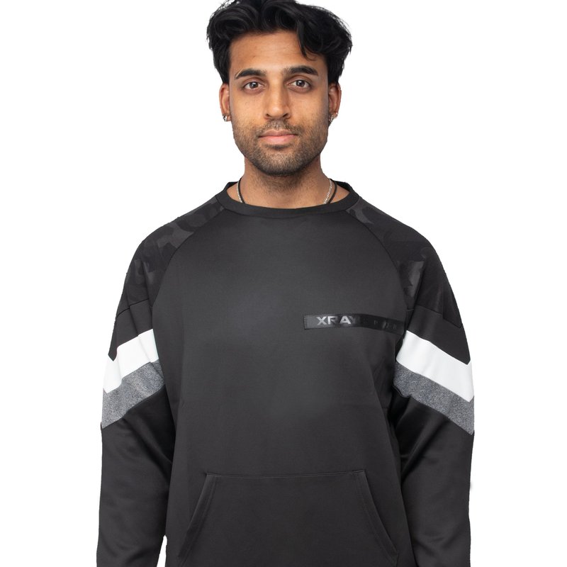 Shop X-ray Men's Light Weight Active Hooded Sport Sweater For Gym Workout And Running In Black