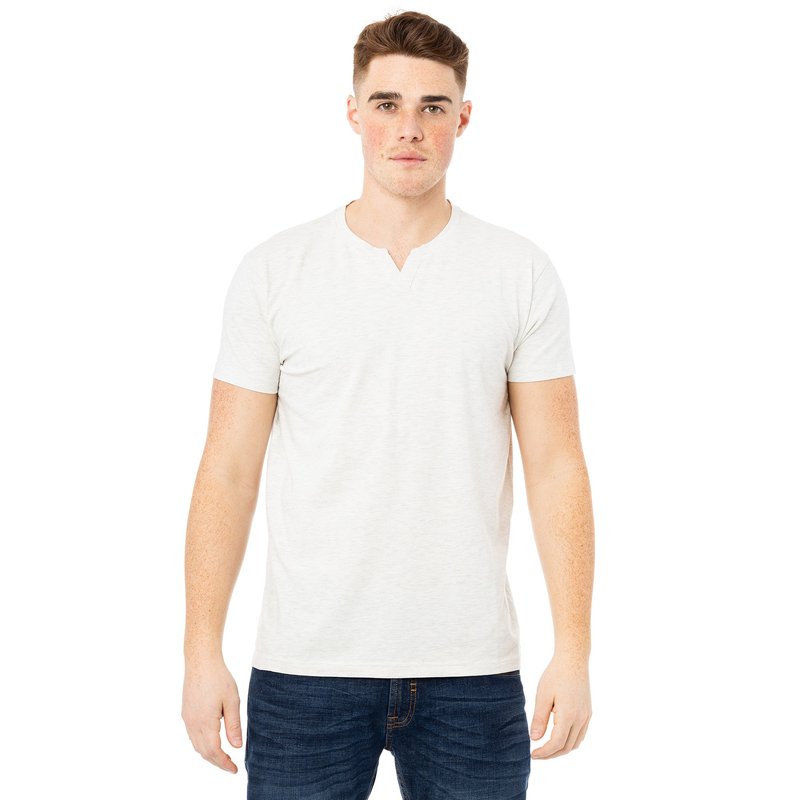 Shop X-ray X Ray Men's Basic V-notch Neck Short Sleeve Split Neck T-shirtt In White