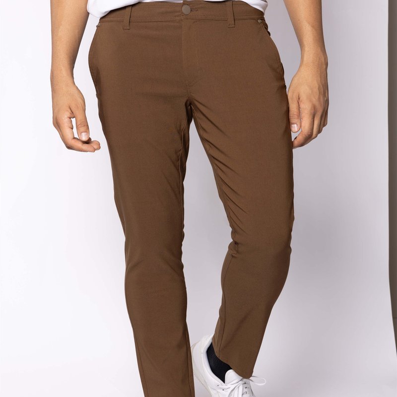 Shop X-ray Men's Stretch Golf Pants Quick Dry Lightweight Casual Nylon Pants With Pockets In Brown