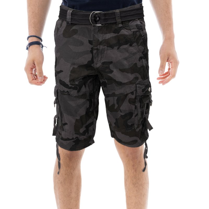 X-ray Mens Tactical Cargo Shorts Camo And Solid Colors 12.5" Inseam Knee Length Classic Fit Multi Pocket In Grey