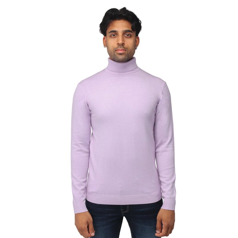 Shop X-ray X Ray Men's Turtleneck Mock Neck Pullover Sweater Big & Tall Available In Purple