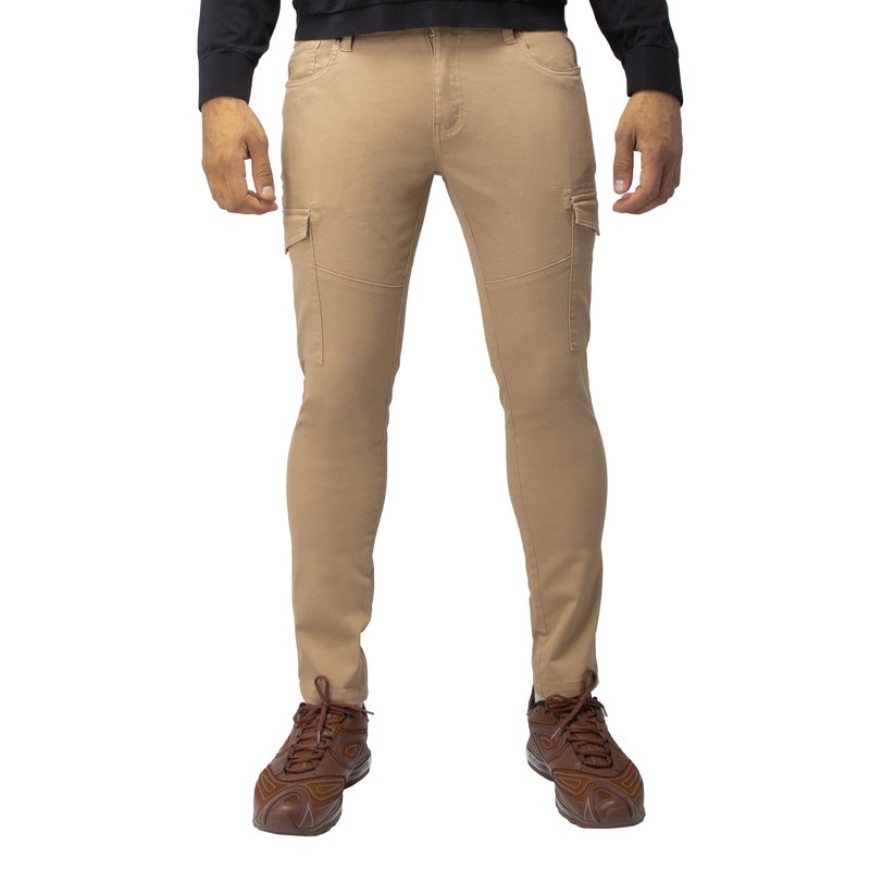 Shop X-ray Slim Fit Stretch Colored Denim Commuter Pants In Brown