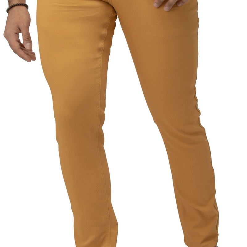 Shop X-ray Slim Fit Stretch Colored Denim Commuter Pants In Yellow