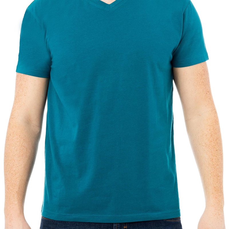 Shop X-ray Xmts-2641 | Men's V-neck T-shirt In Blue