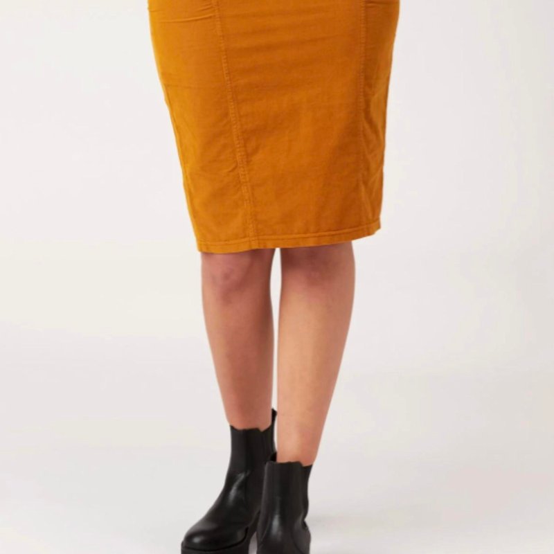 Shop Xcvi Cord Mickey Skirt In Orange