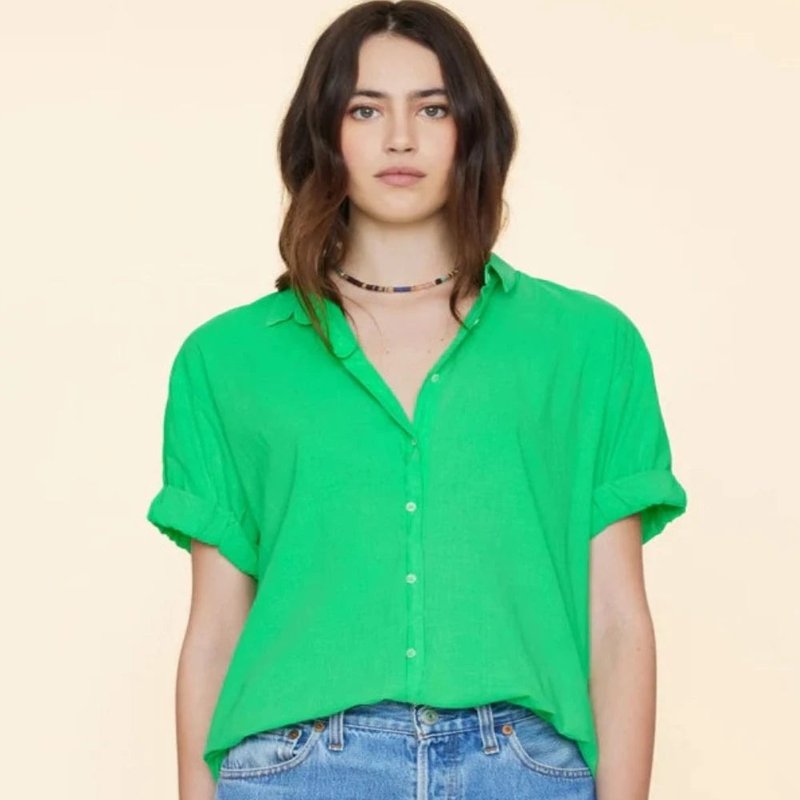 Xirena Channing Shirt Green Glow