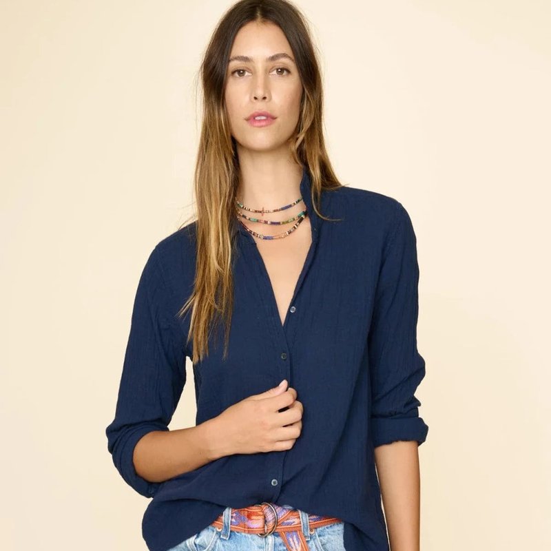 Shop Xirena Scout Shirt North Star In Blue