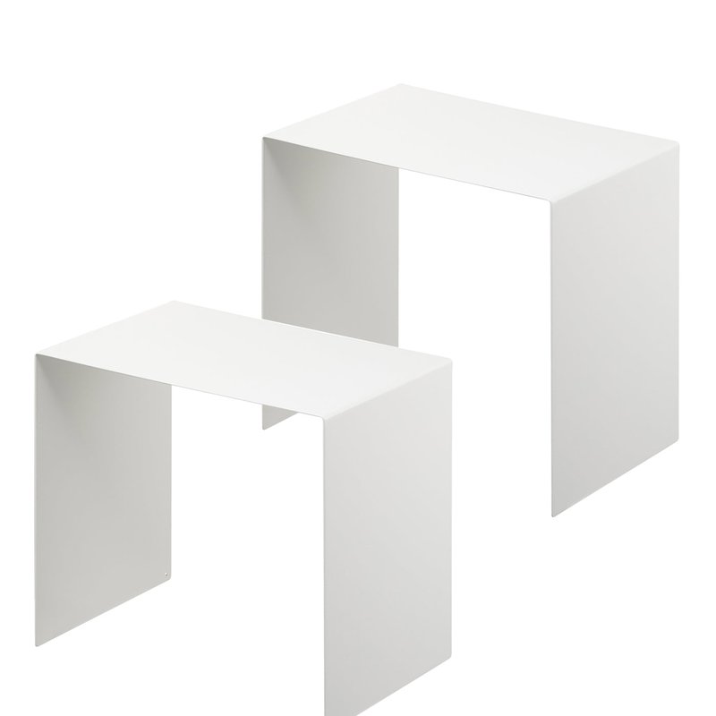 Yamazaki Home Riser Set Of 2 In White