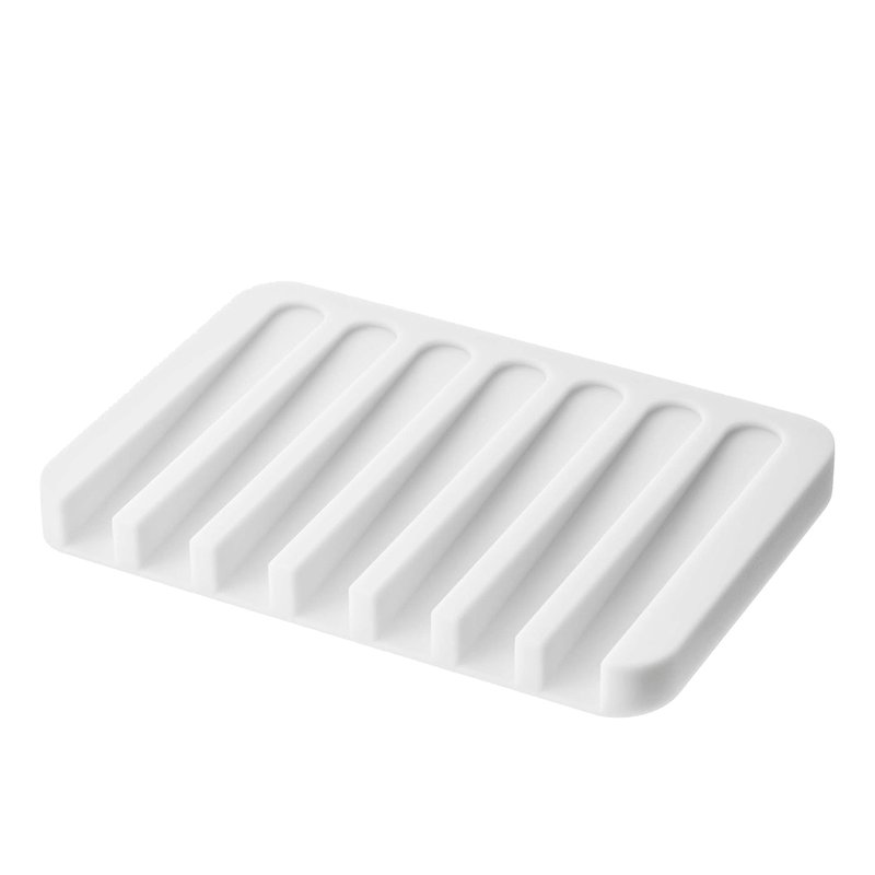 Yamazaki Home Self-draining Soap Tray In White