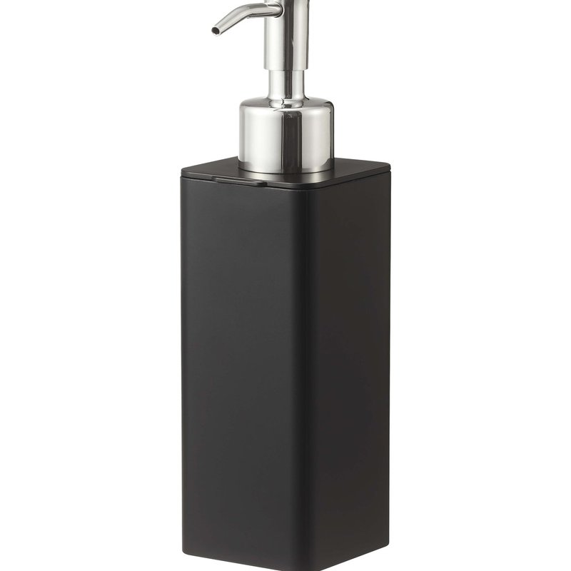 Shop Yamazaki Home Traceless Adhesive Soap Dispenser In Black