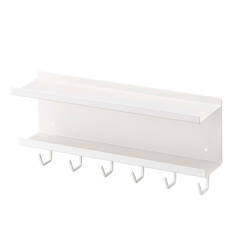 Yamazaki Home Wall-mount Cable & Router Storage Rack In White