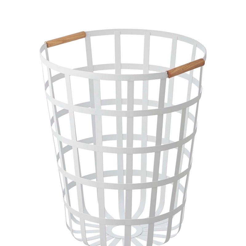 Yamazaki Home Wire Basket, 18" H In White