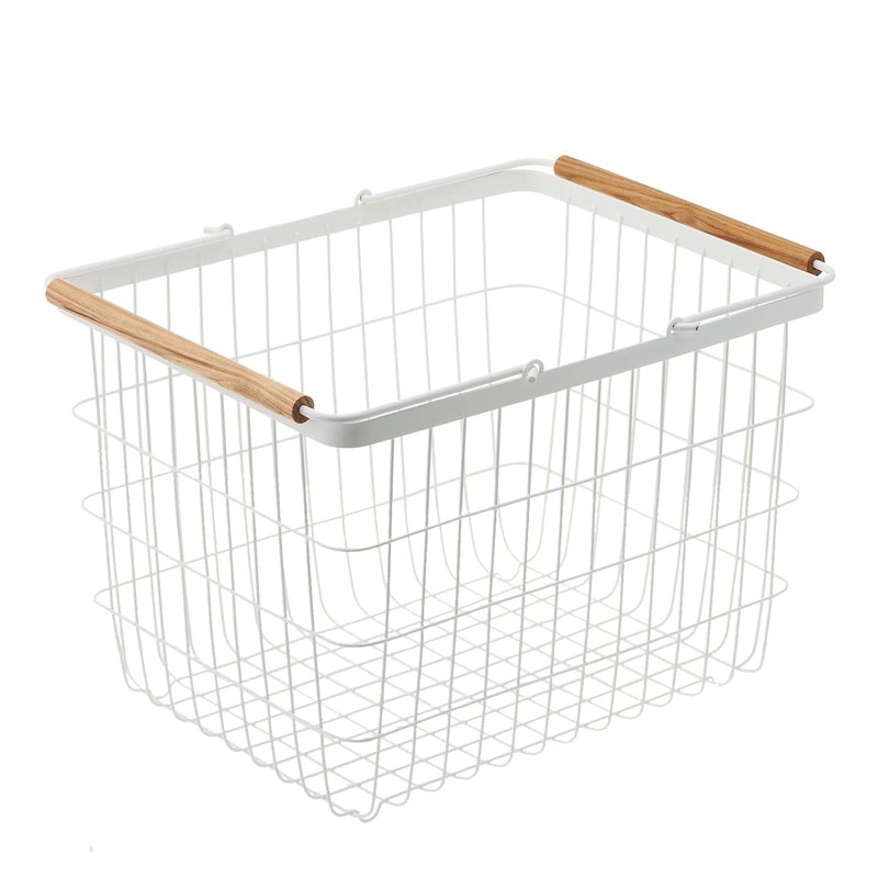 Yamazaki Home Wire Basket In White
