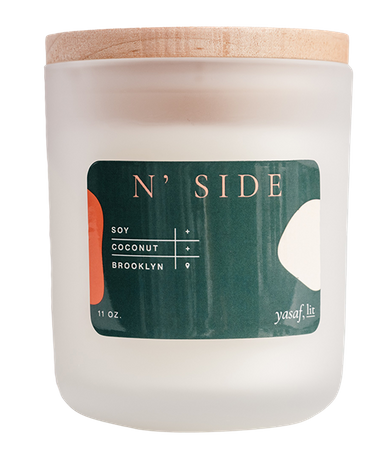 yasaf, lit N'SIDE candle product