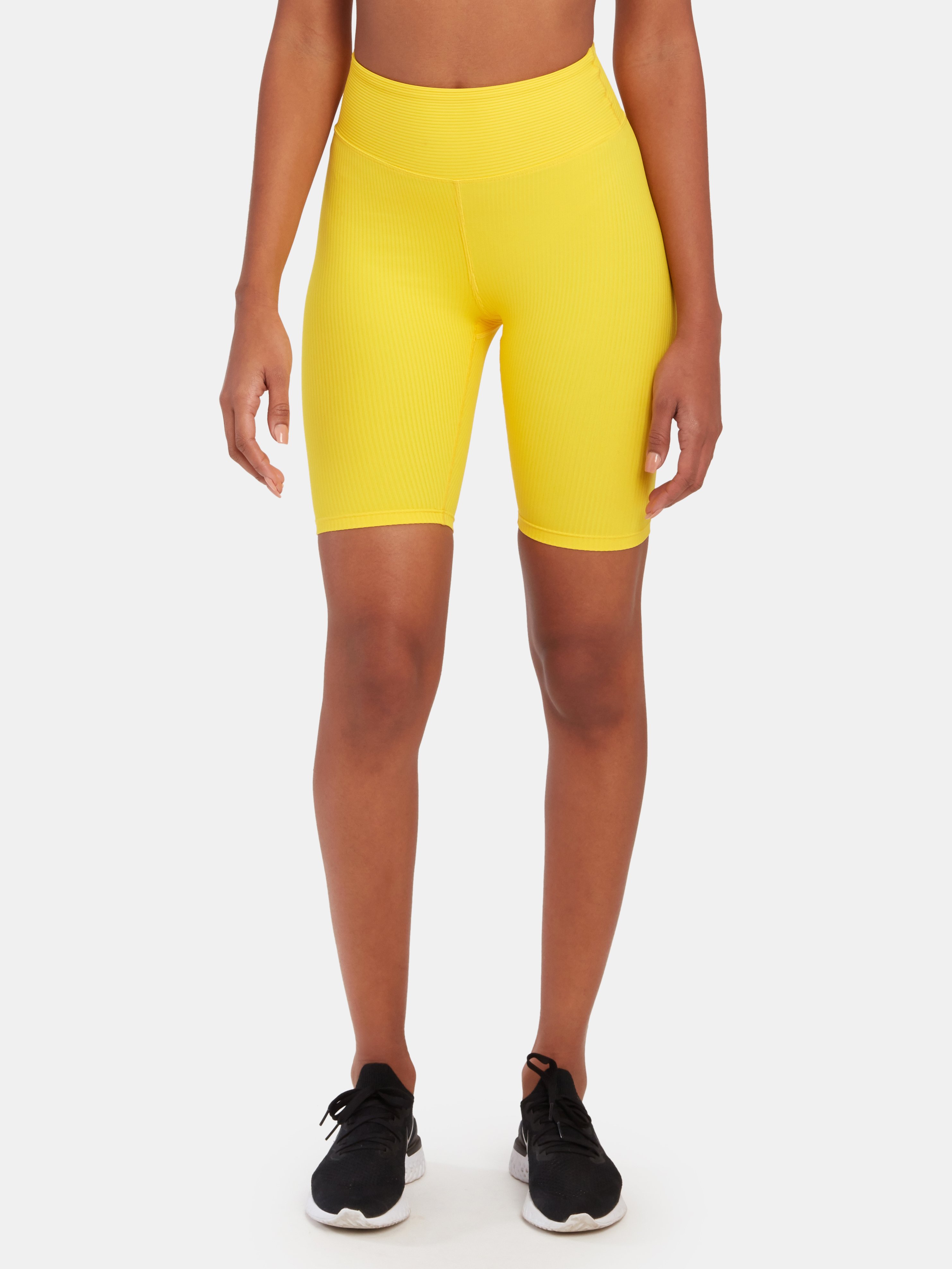 yellow biker shorts