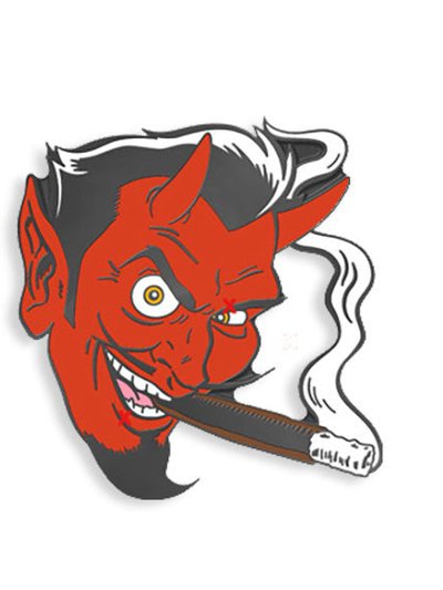 Yesterdays Smoking Devil by Coop Lapel Pin product
