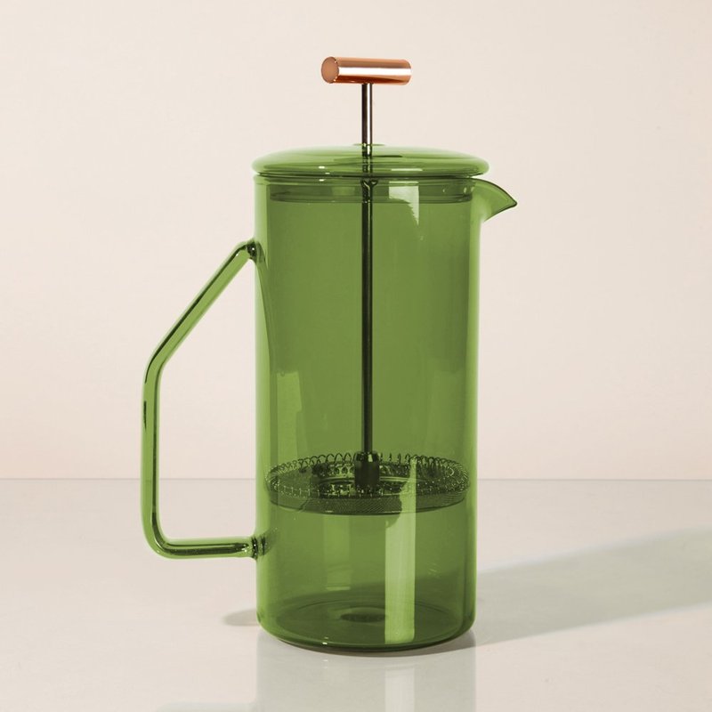 Shop Yield 850 ml Glass French Press In Green