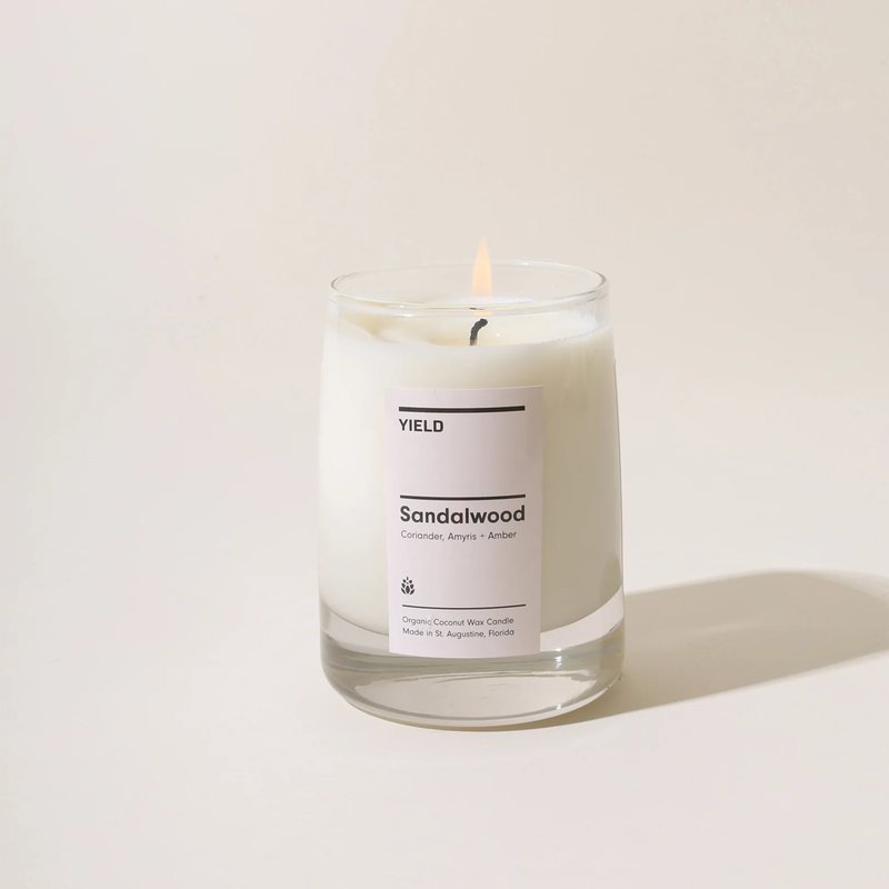 Yield Candle In White