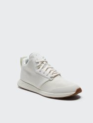 The Henry Mid Trainer Canvas - Bone White