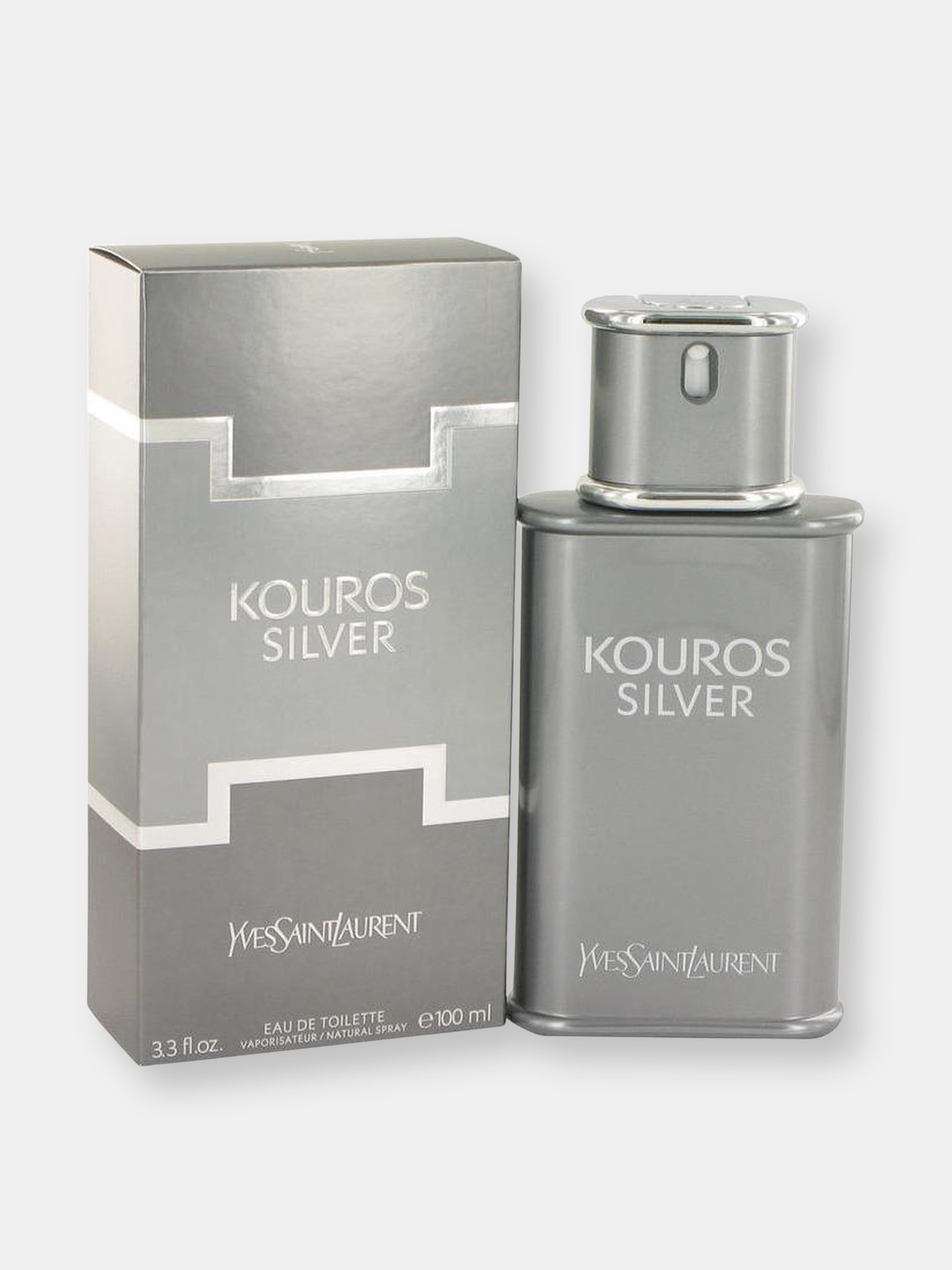 Saint Laurent Yves  Kouros Silver By Yves  Eau De Toilette Spray 3.4 oz