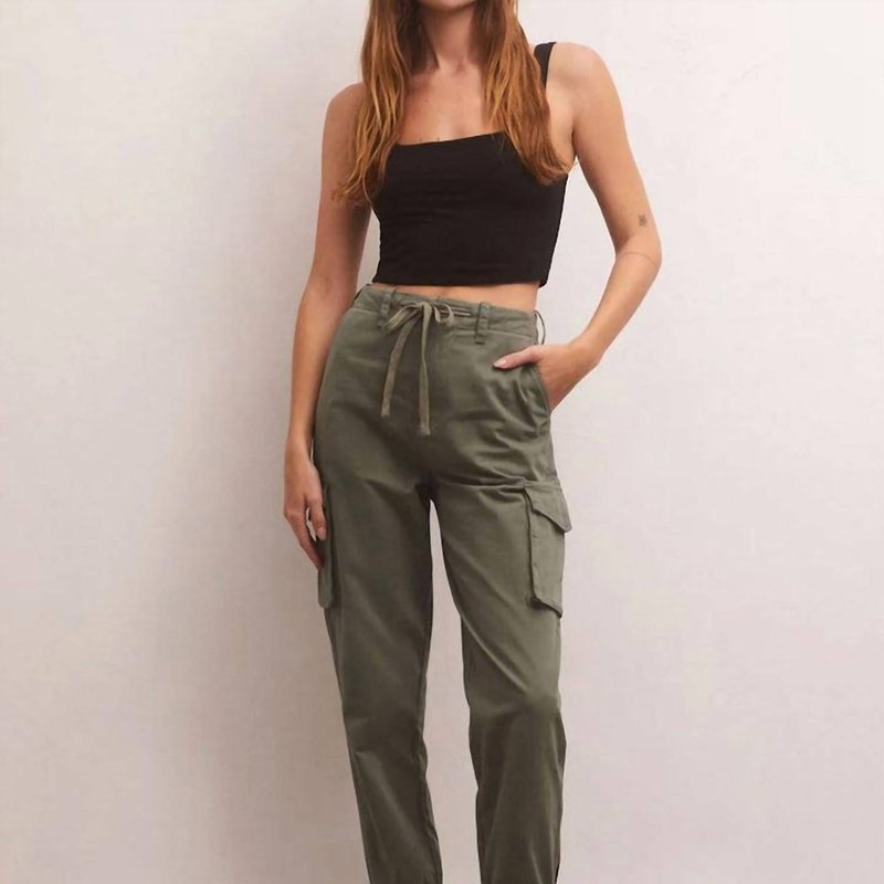 Shop Z Supply Andi Twill Pant In Green