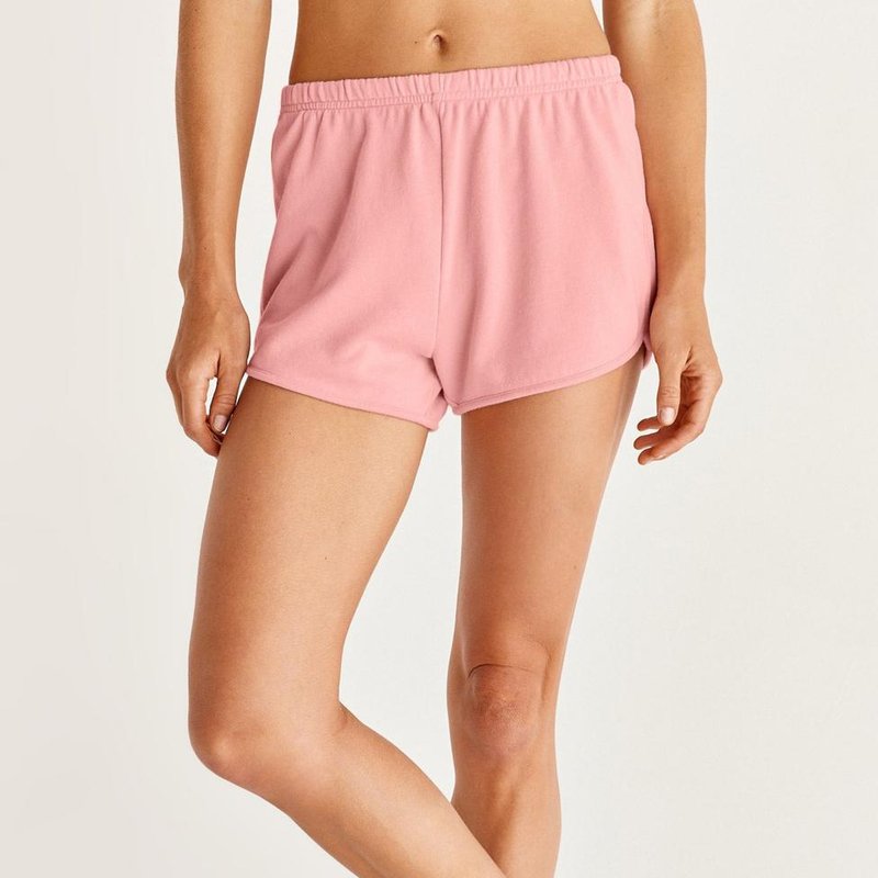 Shop Z Supply Cameron Terry Short In Pink