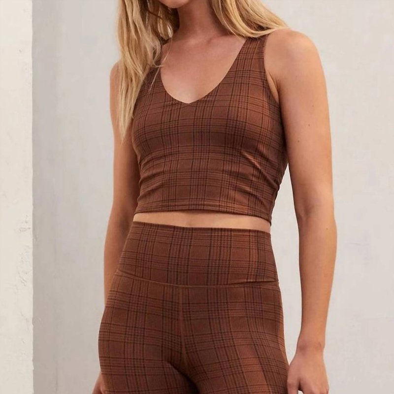 Shop Z Supply Houndstooth Tank In Brown