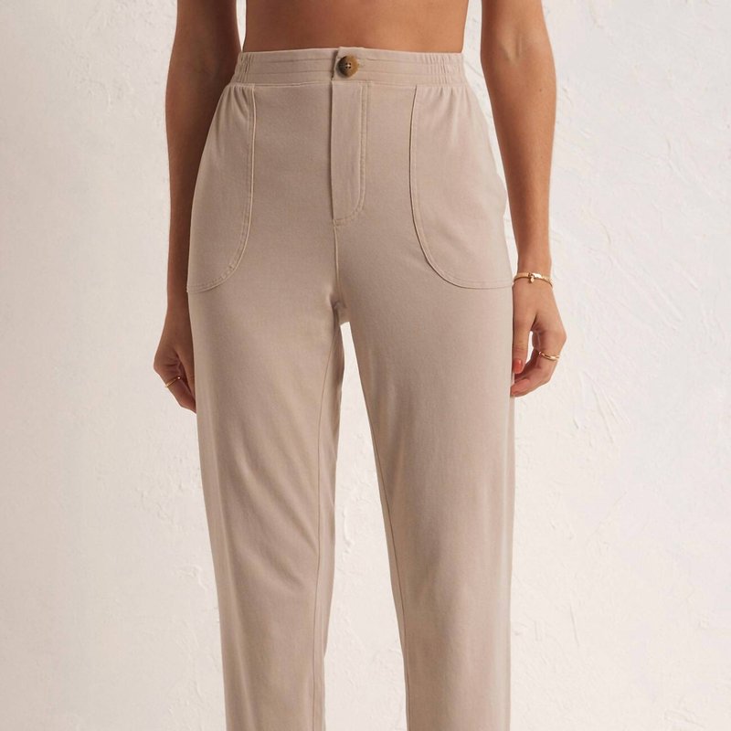 Shop Z Supply Kendall Jersey Pant In Brown