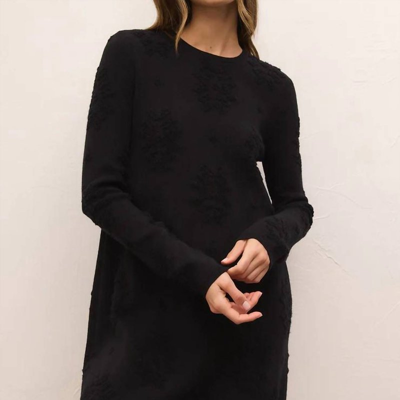 Shop Z Supply Lena Sweater Dress In Black
